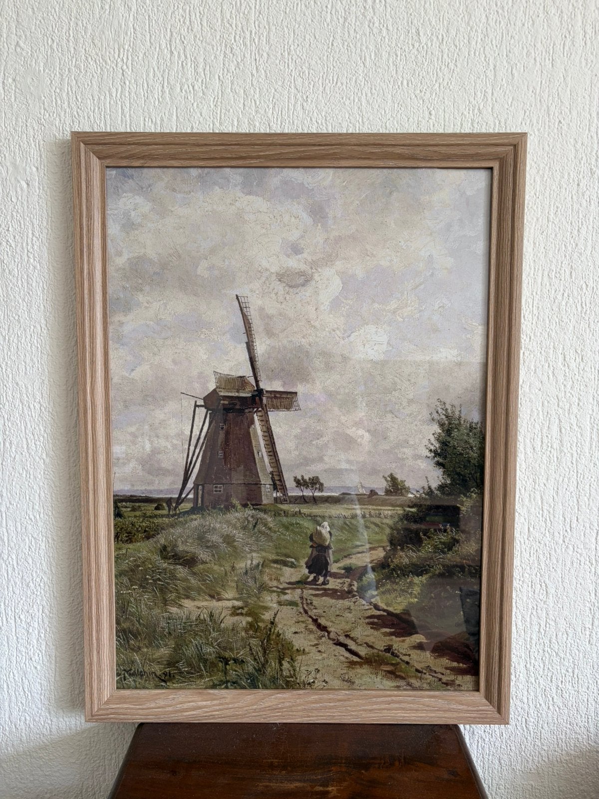 3 mooie decoratieve schilderijen met houten lijsten😊, Antiek en Kunst, Kunst | Schilderijen | Klassiek, Ophalen, Landschap, Klassiek