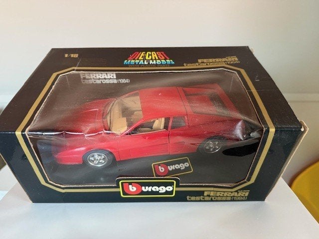 Ferrari Testarossa 1984 1:18 Bburago (Cod. 3017), Ophalen of Verzenden, Nieuw, Auto, Bburago