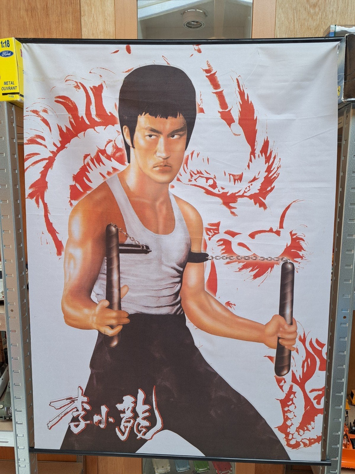 Bruce Lee Posterdoek - Film en Martial Arts Legende, Verzamelen, Posters, Ophalen of Verzenden