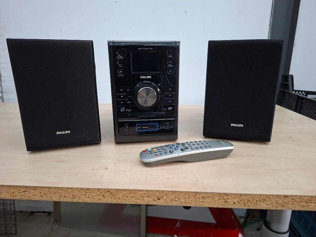 stereotoren philips met cd en radio en usb +dvd speler in 1, Overige merken, Gebruikt, Microset, Tuner of Radio