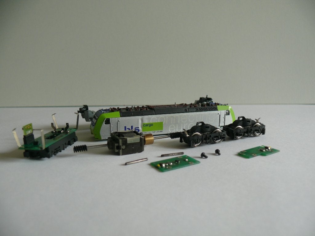 Fleischmann N-spoor E-lok BLS Cargo (onderdelen), Gebruikt, Fleischmann, Ophalen of Verzenden, Gelijkstroom