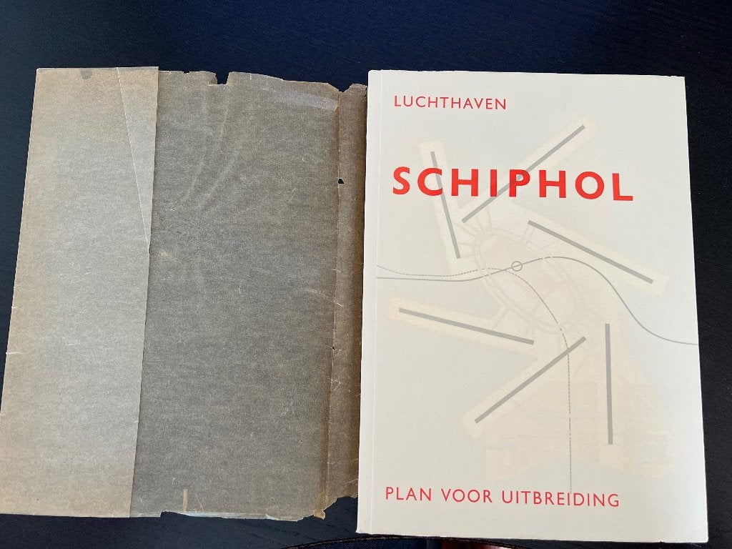 Luchthaven Schiphol Plan voor uitbreiding 1949, Boeken, Gelezen, 19e eeuw, Dienst der publieke werken Amsterdam, Ophalen of Verzenden