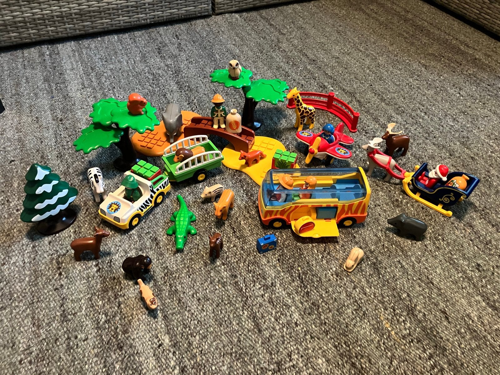 Grote Playmobil set met dieren, voertuigen en figuren, Ophalen of Verzenden, Zo goed als nieuw, Jongen of Meisje