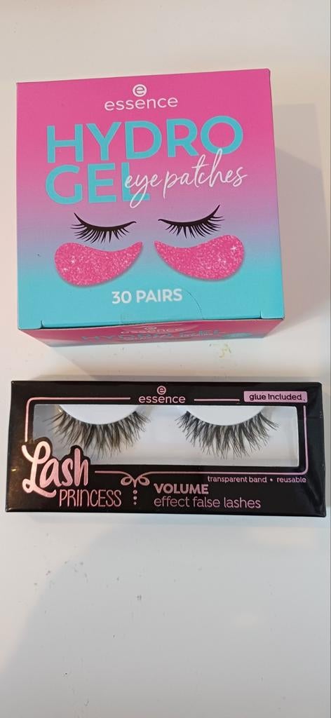 Hydrogel eye patches + nep wimpers, Ophalen of Verzenden, Nieuw, Zwart, Ogen
