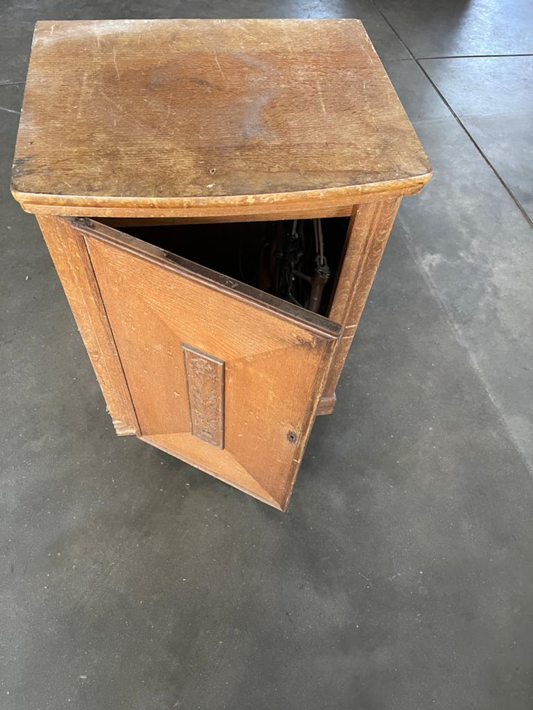 Vintage Singer Naaimachine in Houten Kast, Huis en Inrichting, Ophalen of Verzenden, Gebruikt
