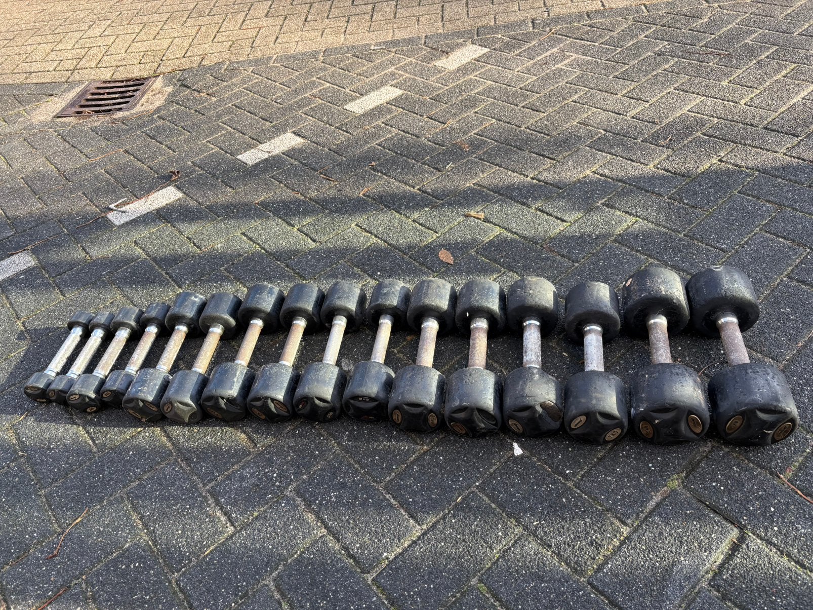 Lifemaxx dumbbells 1-8 kg gewichten, Ophalen, Dumbbell, Gebruikt, Dumbbells