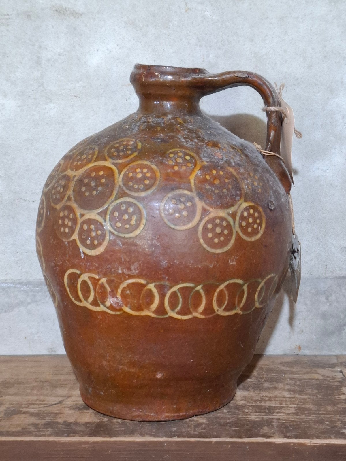 Oude antiek vintage oliekruik kruik waterkruik, Ophalen of Verzenden