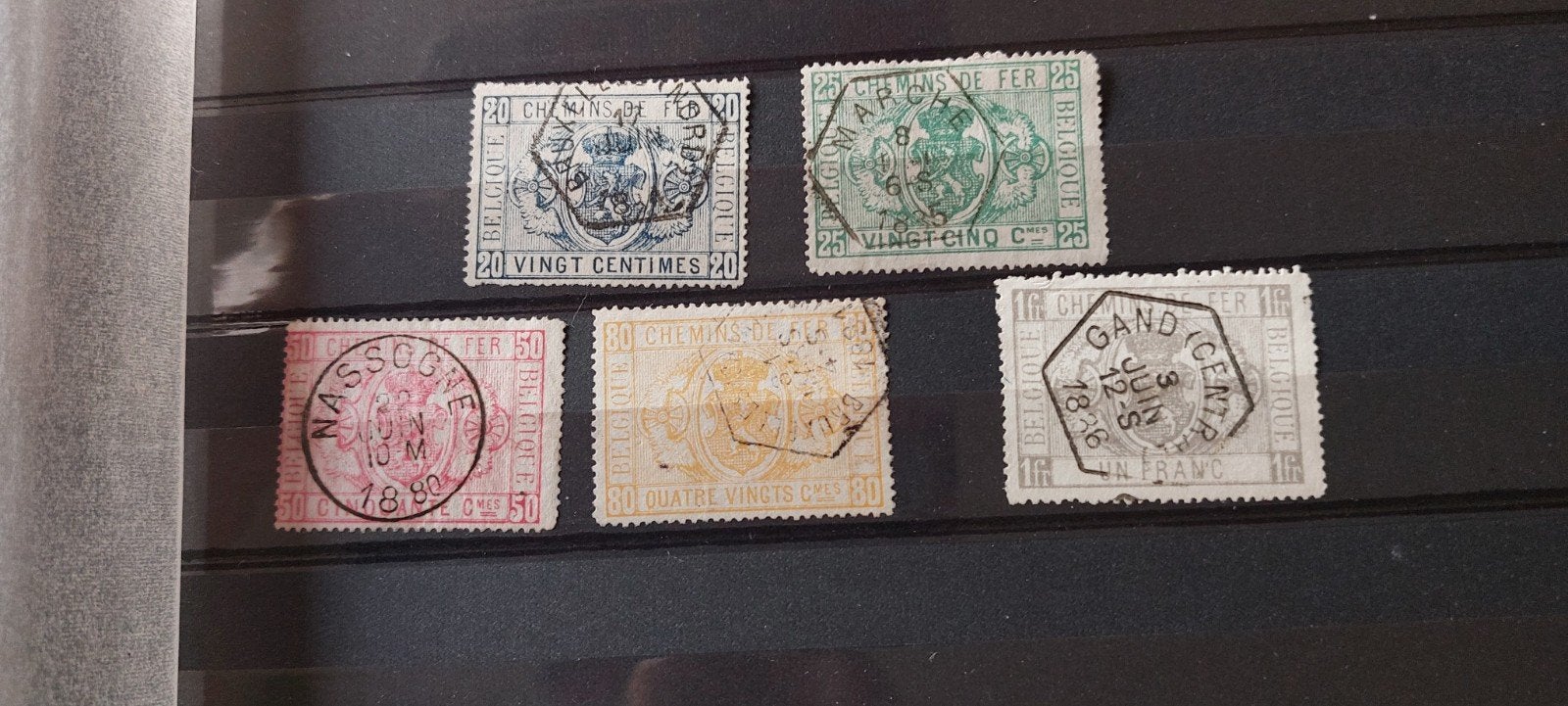 Belgische spoorwegen, Postzegels en Munten, Postzegels | Europa | België, Ophalen of Verzenden, Gestempeld, Treinen