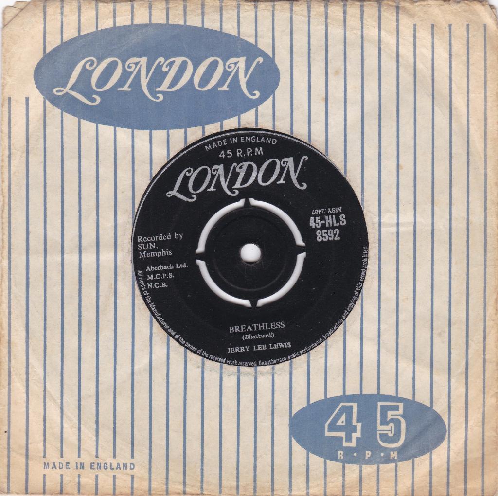 Jerry Lee Lewis 1958, Gebruikt, Voor 1960, Single, Ophalen of Verzenden