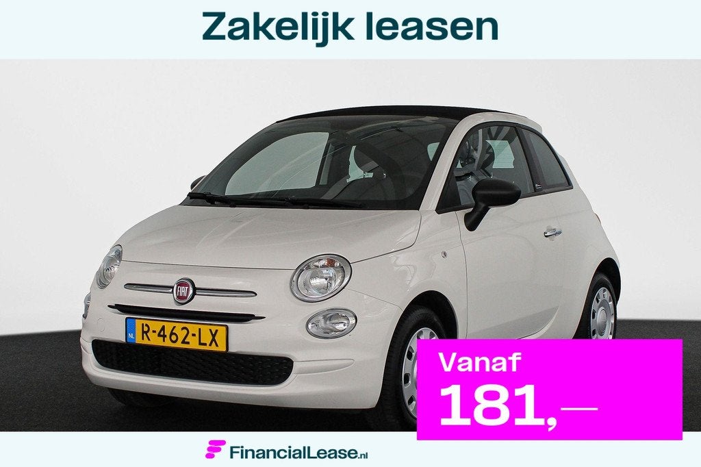 Fiat 500 C 1.0 Hybrid Cult Cabriolet Airco Cruise Control Pr, Stof, Euro 6, Cabriolet, 4 stoelen
