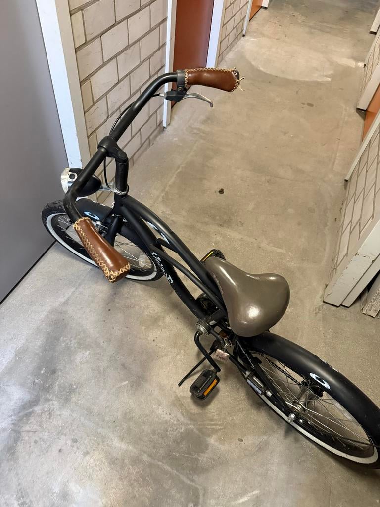 Jongens kinderfiets 20 inch - Zwart, Gebruikt, Velgrem, Ophalen of Verzenden, Handrem