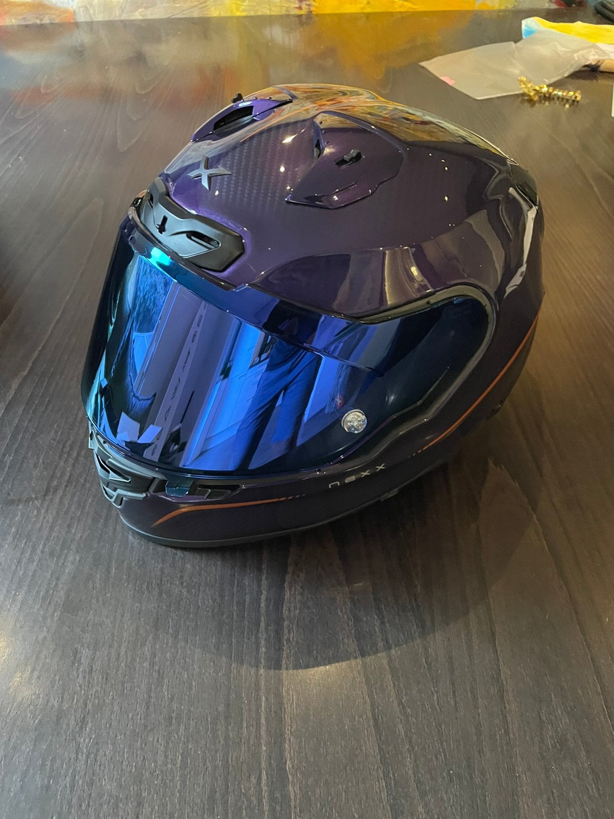Motorhelm Nexx X R3R Hagibis carbon fiber L, Ophalen of Verzenden, Tweedehands, Integraalhelm, Overige merken
