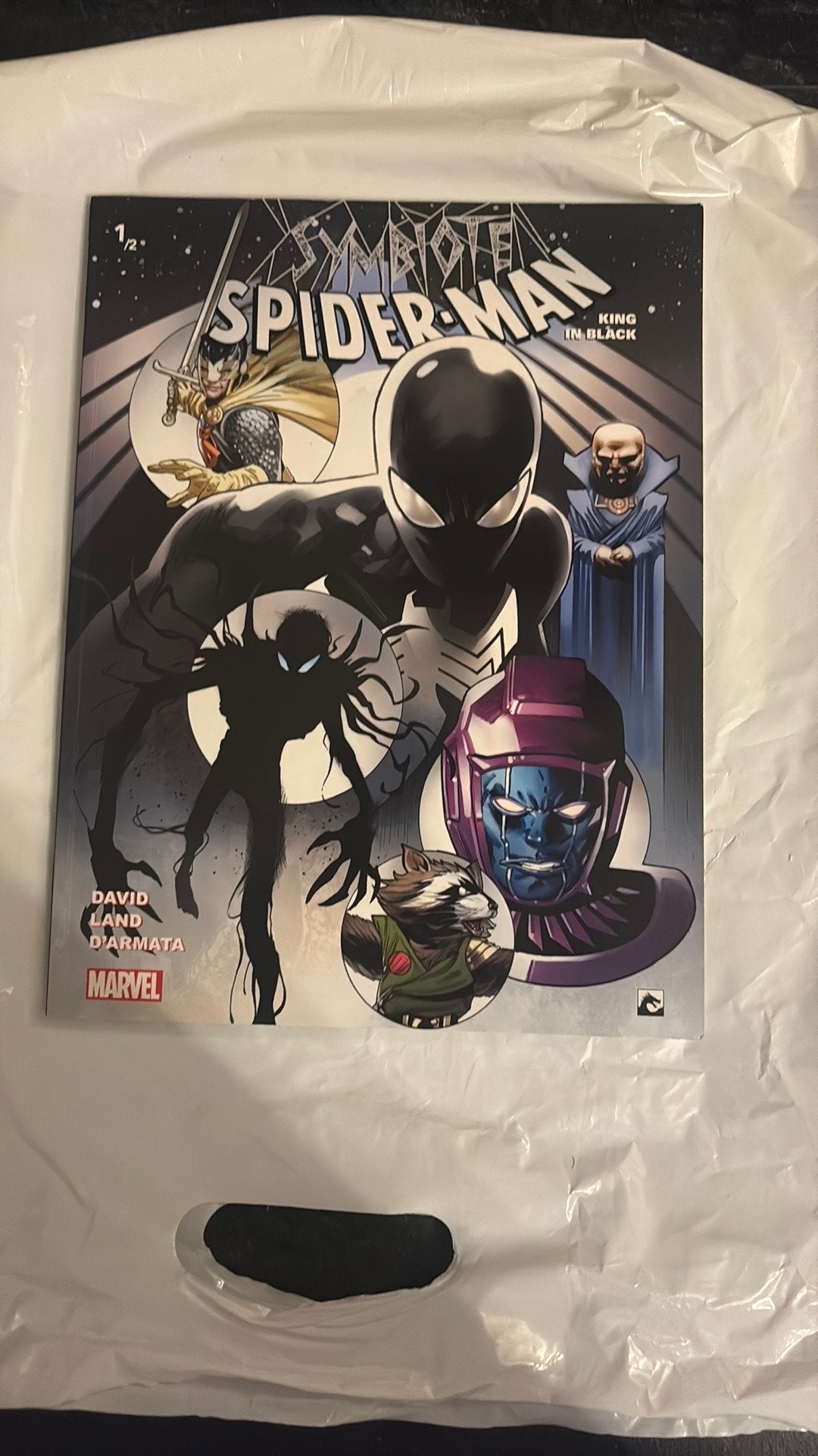 Symbiote Spider-Man King in black (1/2 en NL), Eén comic, Ophalen of Verzenden, Zo goed als nieuw, Amerika