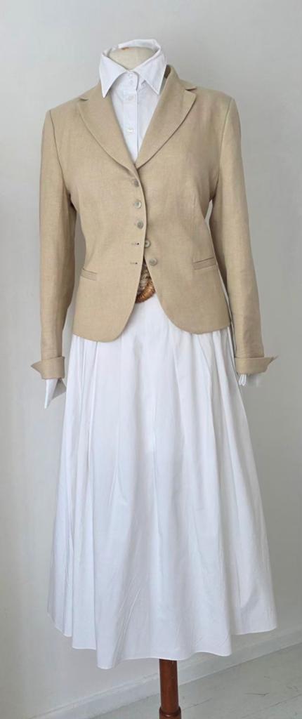 Purdey Sey linnen blazer/ kolbert 42/44, Beige, Maat 42/44 (L), Ophalen of Verzenden, Zo goed als nieuw