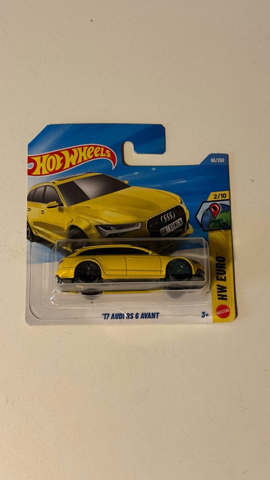Hot Wheels '17 Audi RS 6 Avant - Geel (Nieuw), Ophalen of Verzenden, Nieuw, Auto