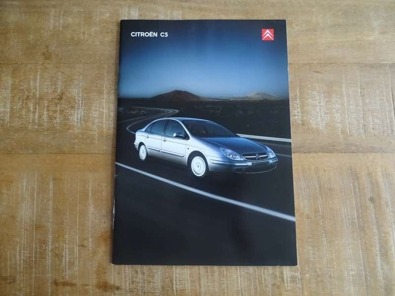 Citroen C5 - Folder - Brochure - Nederlands - Druk 2001, Verzenden, Gelezen, Citroën