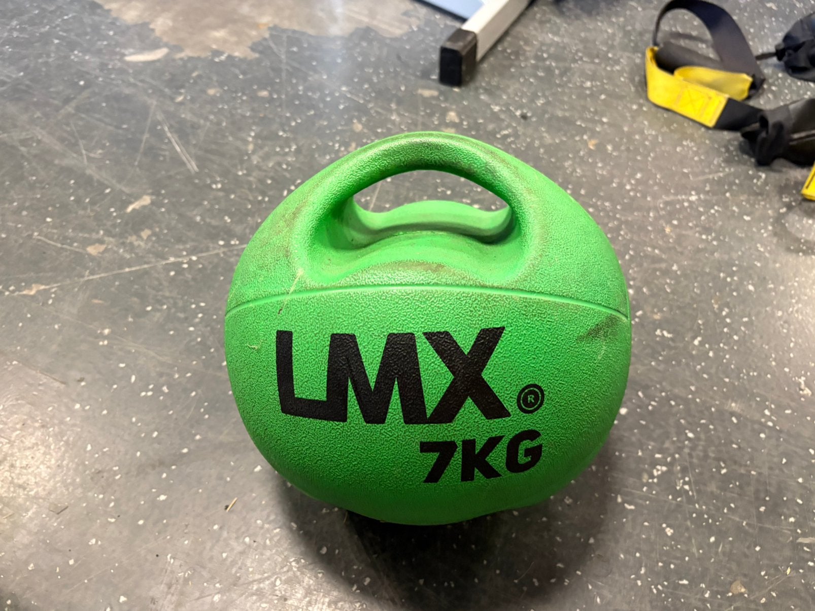 Lmx dubbel grip 7 kg medicine bal gewicht, 7 kg, Gebruikt, Ophalen of Verzenden, Bal