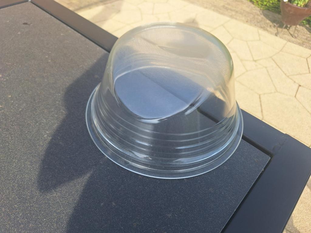 Straatlampkap afgevlakt., Antiek en Kunst, Ophalen of Verzenden