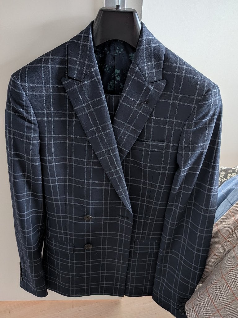 Kostuum maat 41 te koop., Ophalen of Verzenden, Zo goed als nieuw, Maat 46 (S) of kleiner, Blauw