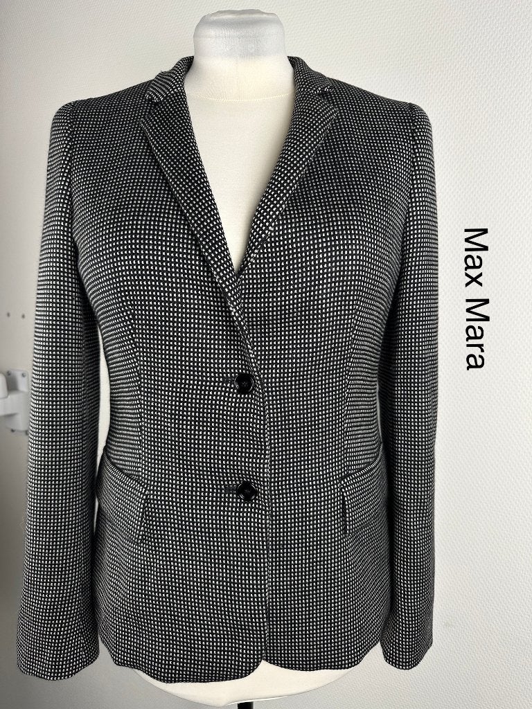 Max Mara Blazer  {mt: 42} 9364-4,5, Zwart, Max Mara, Maat 42/44 (L), Max Mara