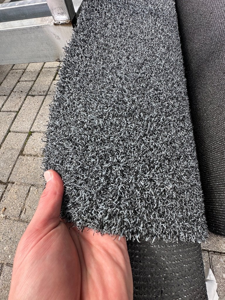 Kunstgras antraciet, Tuin en Terras, Gras en Kunstgras, Ophalen, Nieuw, 20 m² of meer, Kunstgras