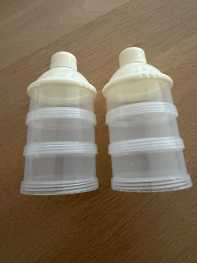 HEMA melkpoedertoren 2 stuks met 3 bakjes wit, Ophalen of Verzenden, Nieuw, Overige typen