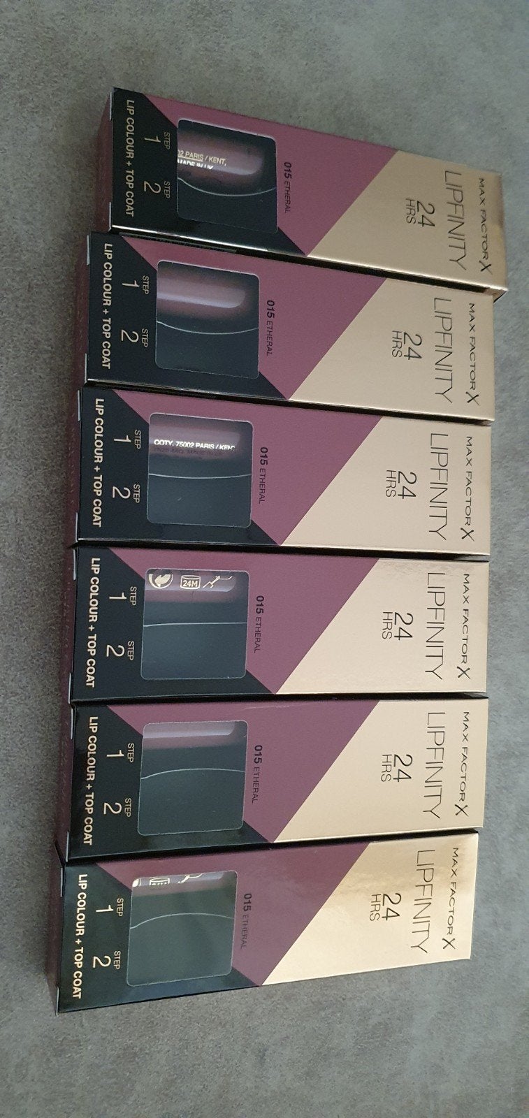 6x Max Factor Lipfinity 015 Ethereal - Zonder Topcoat, Lippen, Verzenden, Nieuw, Make-up