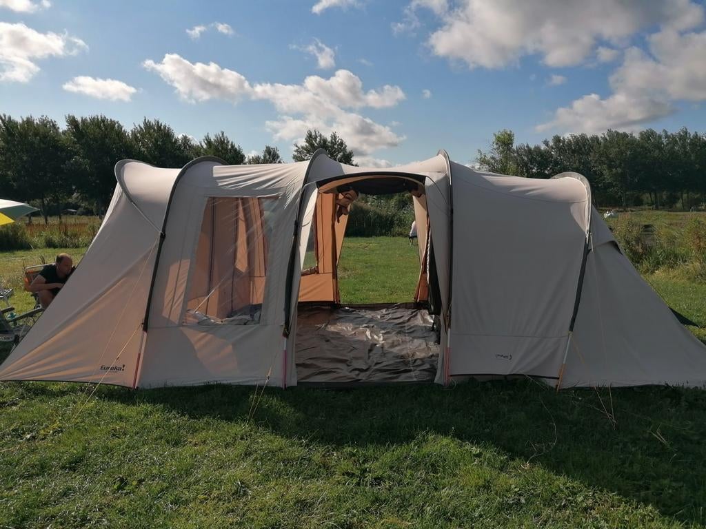 Eureka the Grand! Ruime tunneltent voor 5 personen, Caravans en Kamperen, Tenten, Ophalen, Gebruikt, Tot en met 5