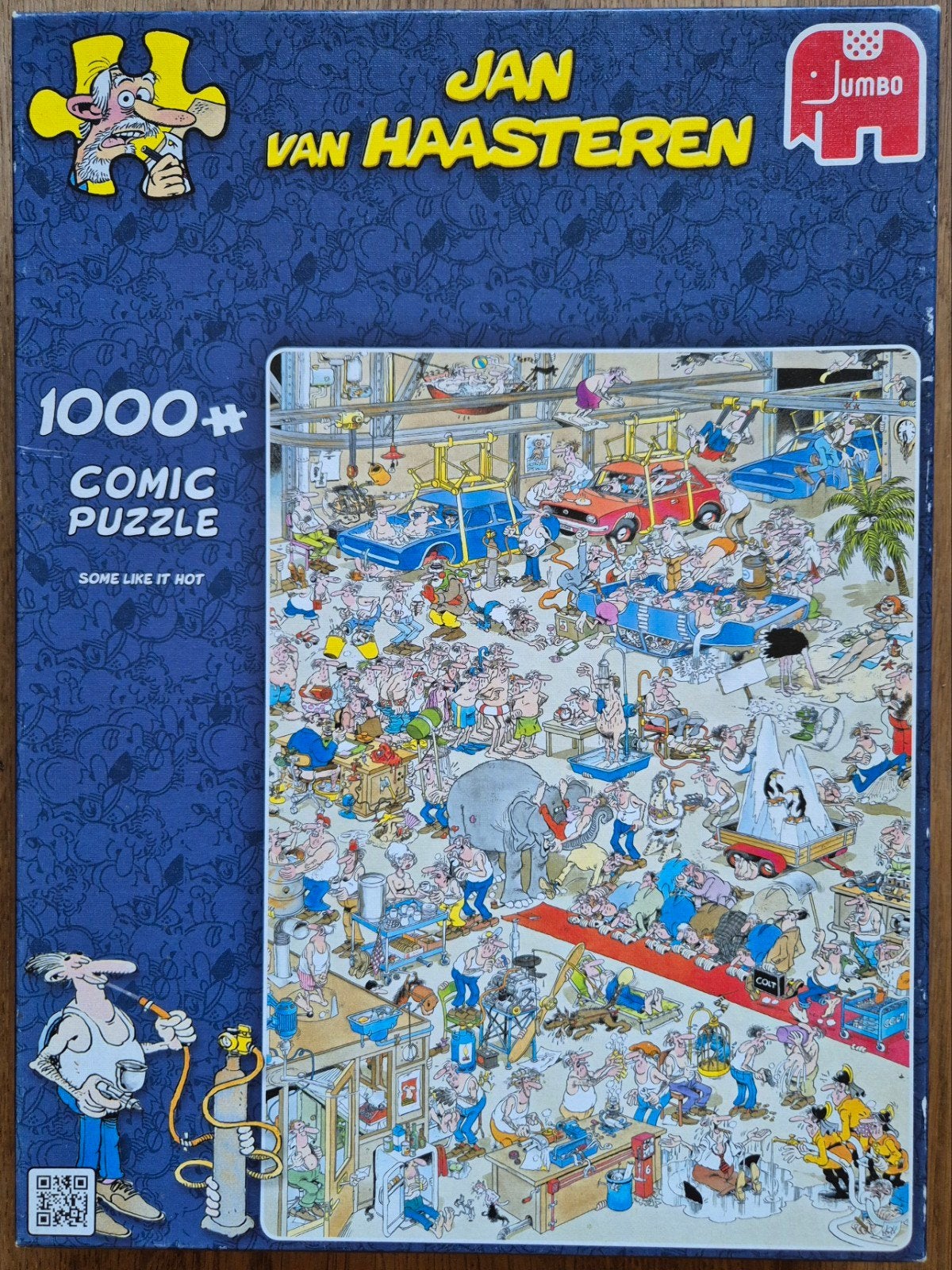Jan van Haasteren puzzel 1000 stukjes: Some like it hot, Ophalen, 500 t/m 1500 stukjes, Zo goed als nieuw