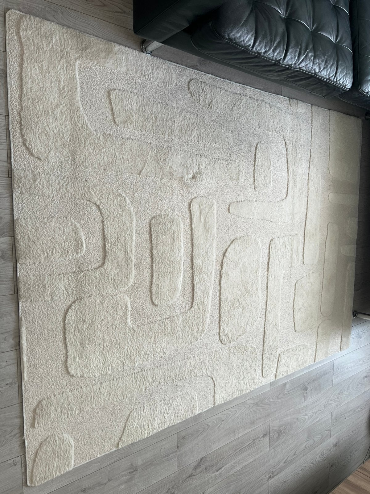 Tapijt 230 x 160 cm, Ophalen, Gebruikt, Wit, 150 tot 200 cm