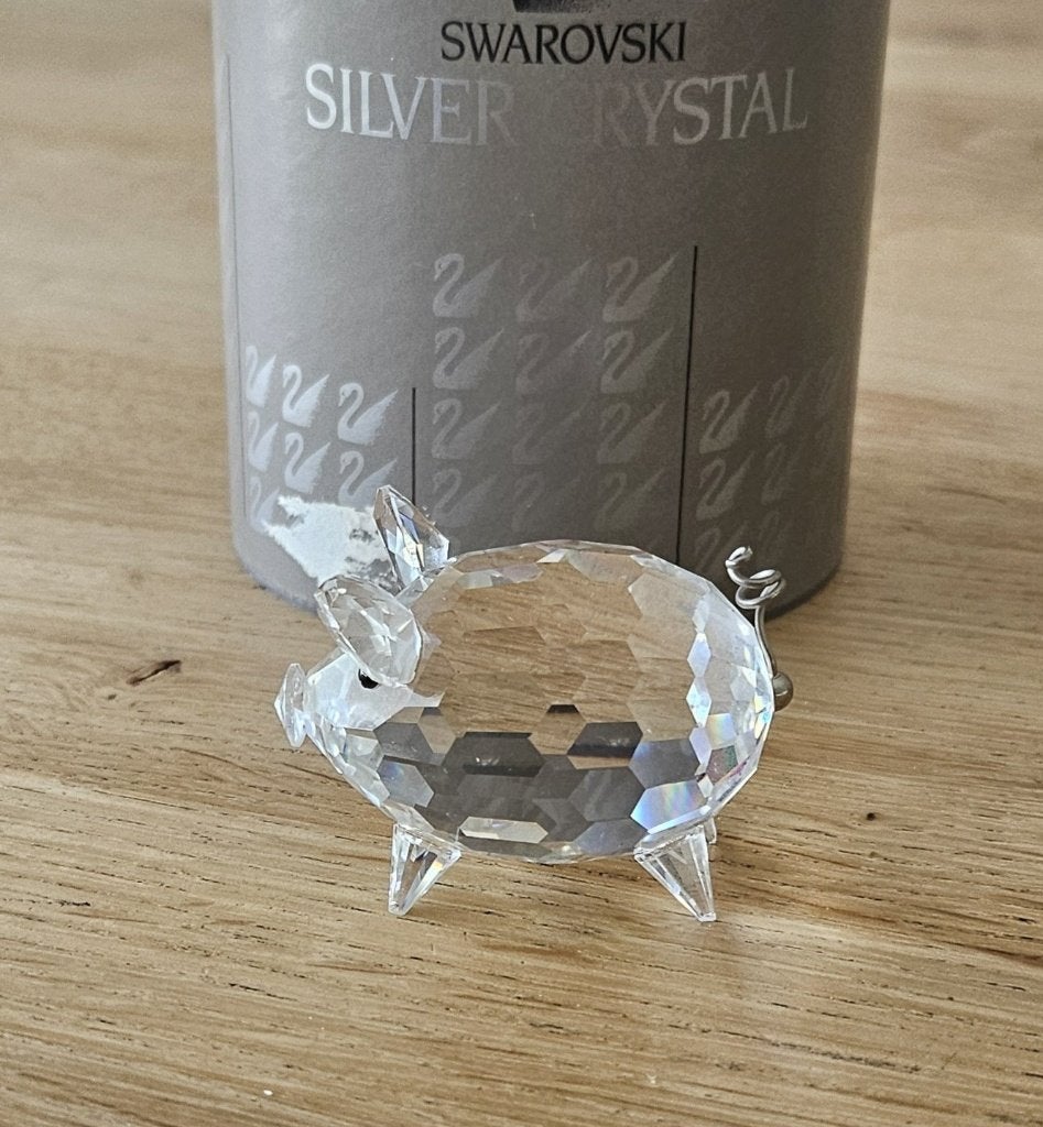 Middelgroot Swarovski varkenskristal art. 7638  nr. 050, Verzenden, Gebruikt, Figuurtje