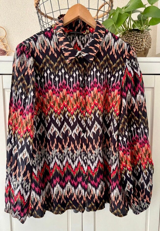 Kleurrijke blouse tramontana maat 44, Ophalen of Verzenden, Zo goed als nieuw, Maat 42/44 (L), Overige kleuren