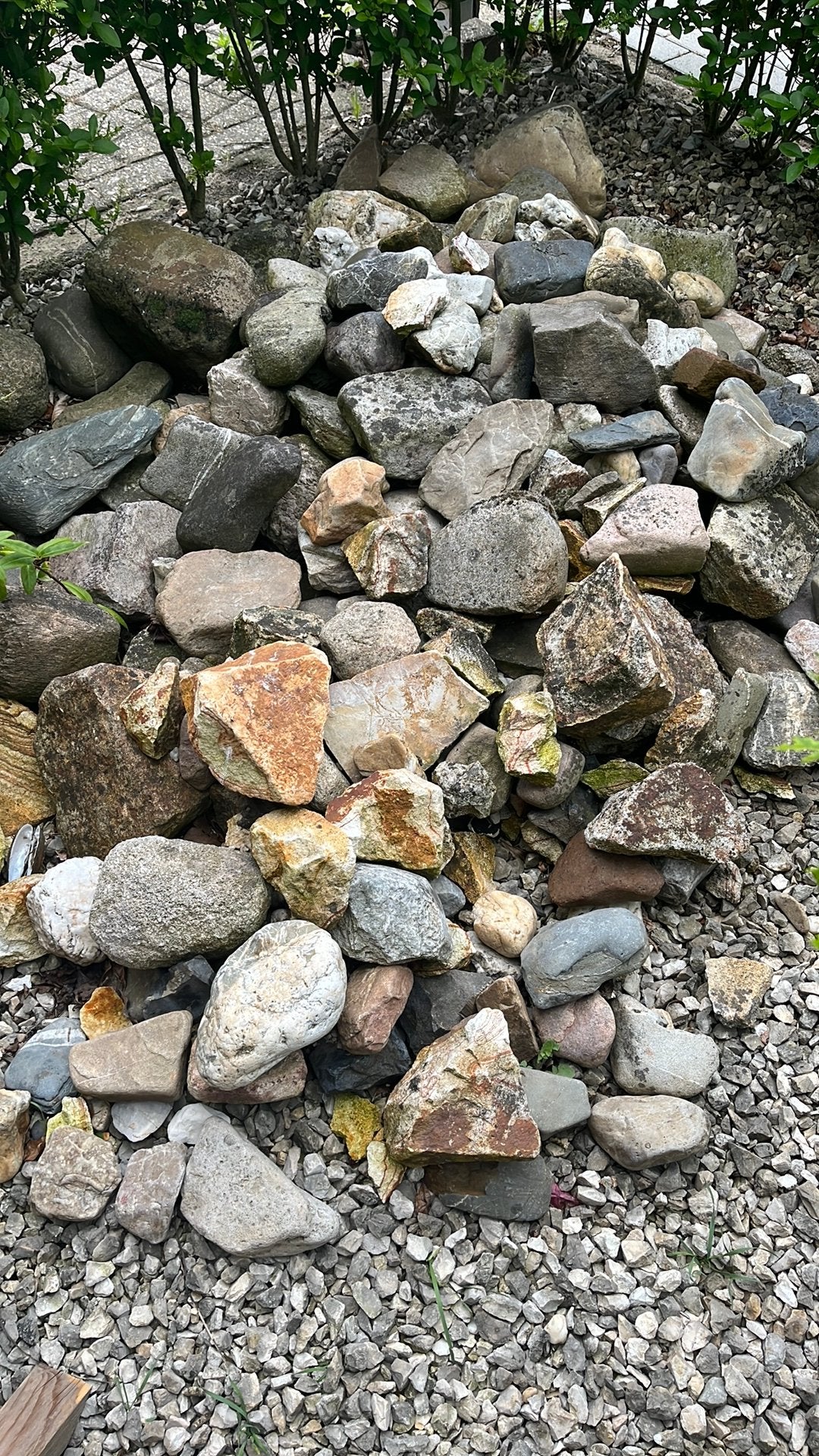 Grote hoeveelheid keien, Tuin en Terras, Grind, Keien en Split, Ophalen, Gebruikt