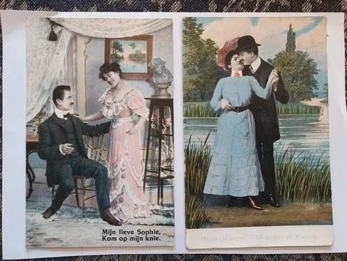 2 x kaart 1908 Rilland Bath Zeeland Helena Sentse 21 jaar, Ophalen, Voor 1920, Noord-Brabant