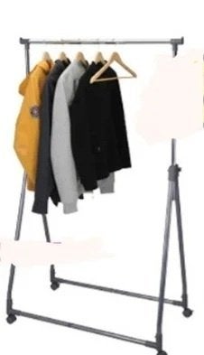 Kapstok / Garderoberek op wieltjes; incl 20 hangers, Ophalen, Kunststof, Gebruikt, Staande kapstok