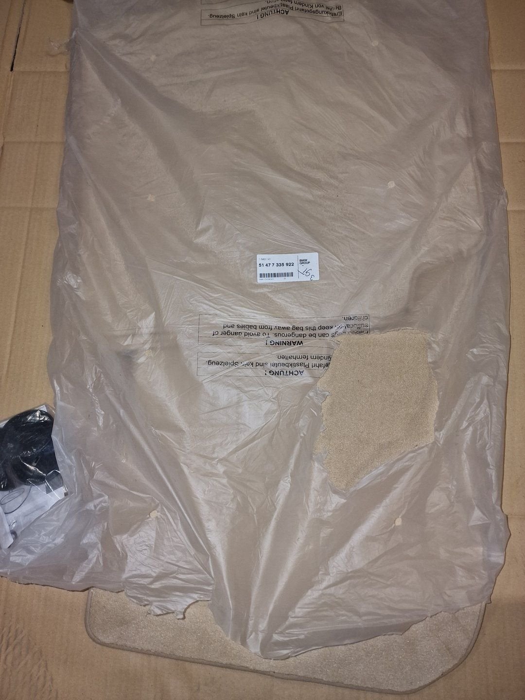 Automatten set 4-delig 51477335922 beige BMW F33 origineel 3, Auto-onderdelen, Interieur en Bekleding, -, Nieuw, Ophalen of Verzenden