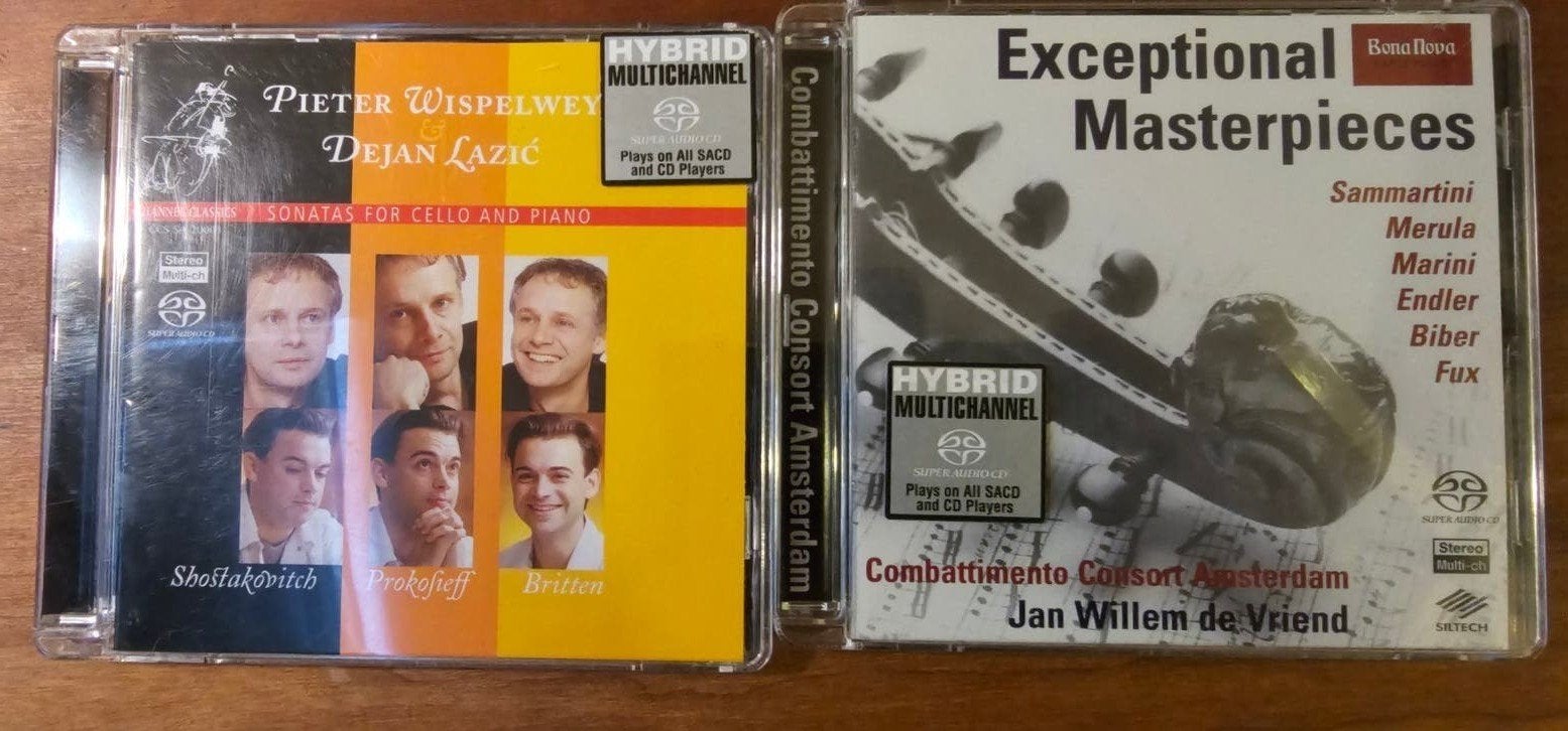 2 SACD's: Pieter Wispelwey & Combattimento Consort Amsterdam, Ophalen of Verzenden, Zo goed als nieuw