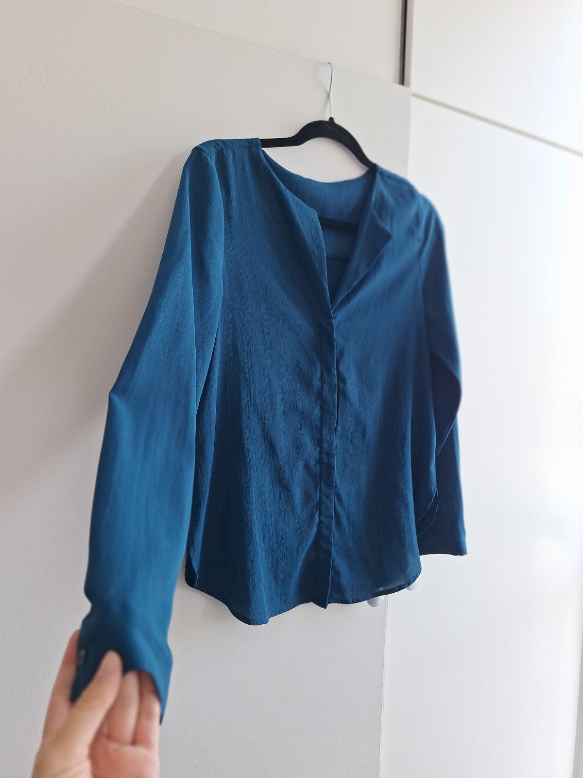 Vero Moda petrol blauwe blouse maat 36, Vero Moda, Zo goed als nieuw, Maat 36 (S), Verzenden