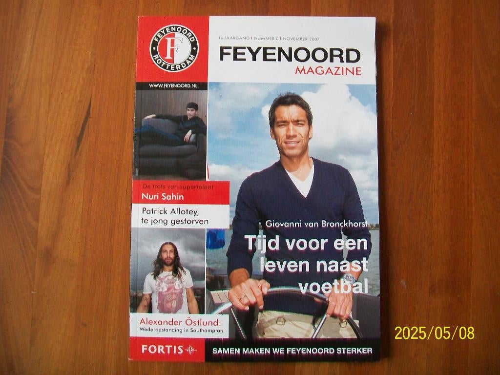Feyenoord magazine 1e jaargang nummer 0 (nov. 2007), Verzenden, Zo goed als nieuw, Feyenoord, Boek of Tijdschrift