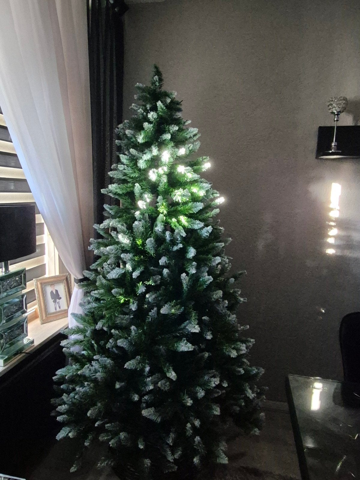 kerstboom met verlichting, Ophalen