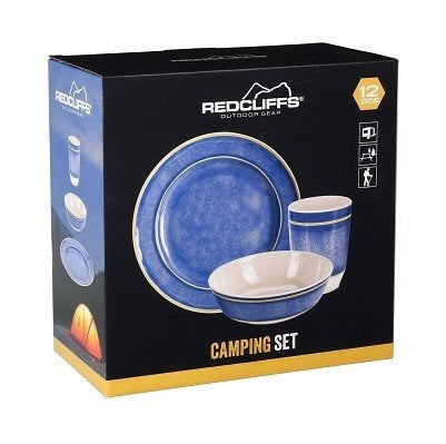 Melamine servies 12-delige, Www.kampeerkoopje.nl, Nieuw, Ophalen of Verzenden, Info@kampeerkoopje.nl