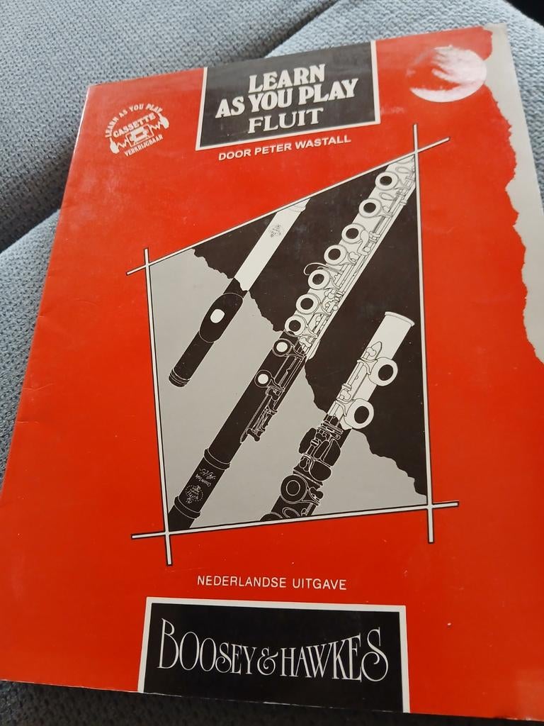 Learn As You Play Fluit, Muziek en Instrumenten, Bladmuziek, Gebruikt, Les of Cursus, Klassiek, Dwarsfluit of Piccolo, Verzenden