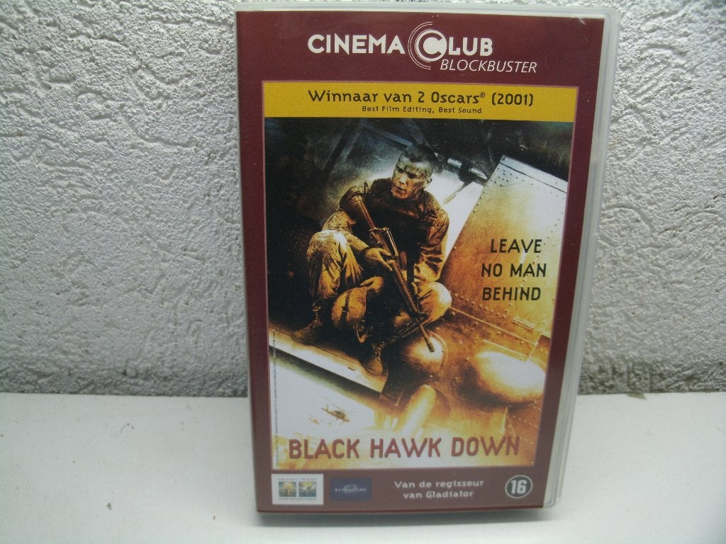vhs 102b black hawk down, Cd's en Dvd's, VHS | Film, Vanaf 16 jaar, Ophalen of Verzenden, Zo goed als nieuw, Horror