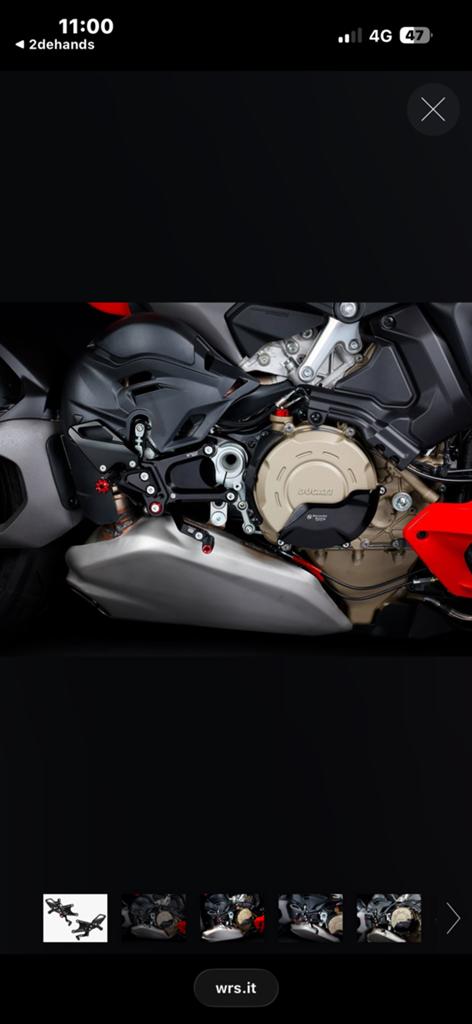 Ducati Streetfighter V4/S Bonamici voetsteunen., Motoren, Onderdelen | Ducati, Nieuw, Ophalen