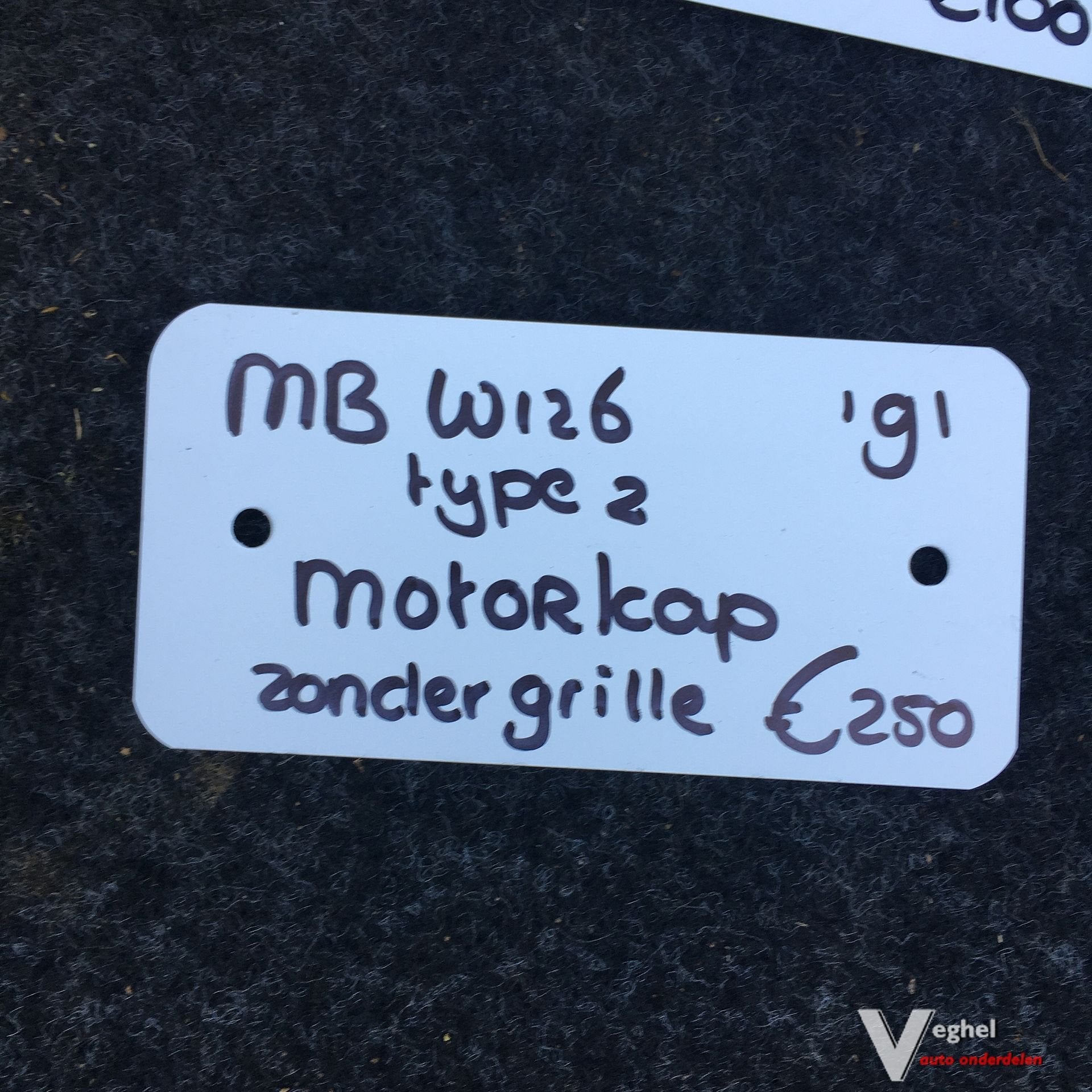 Mercedes W126 3.0 Benzine 1991   Type 2   Motorkap zonder gr, Auto-onderdelen, Ophalen, Gebruikt, -, -
