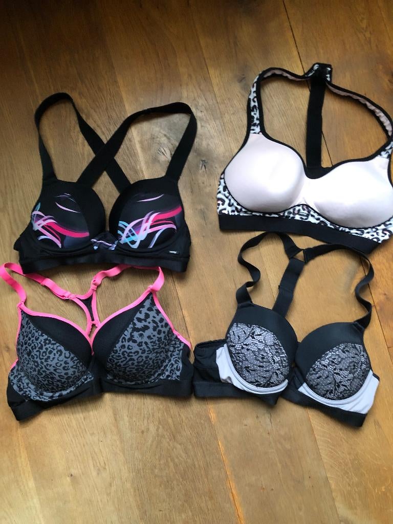 HKMX Hunkemöller sport beha 3 stuks, Zwart, Ophalen of Verzenden, Hunkemöller, Fitness of Aerobics