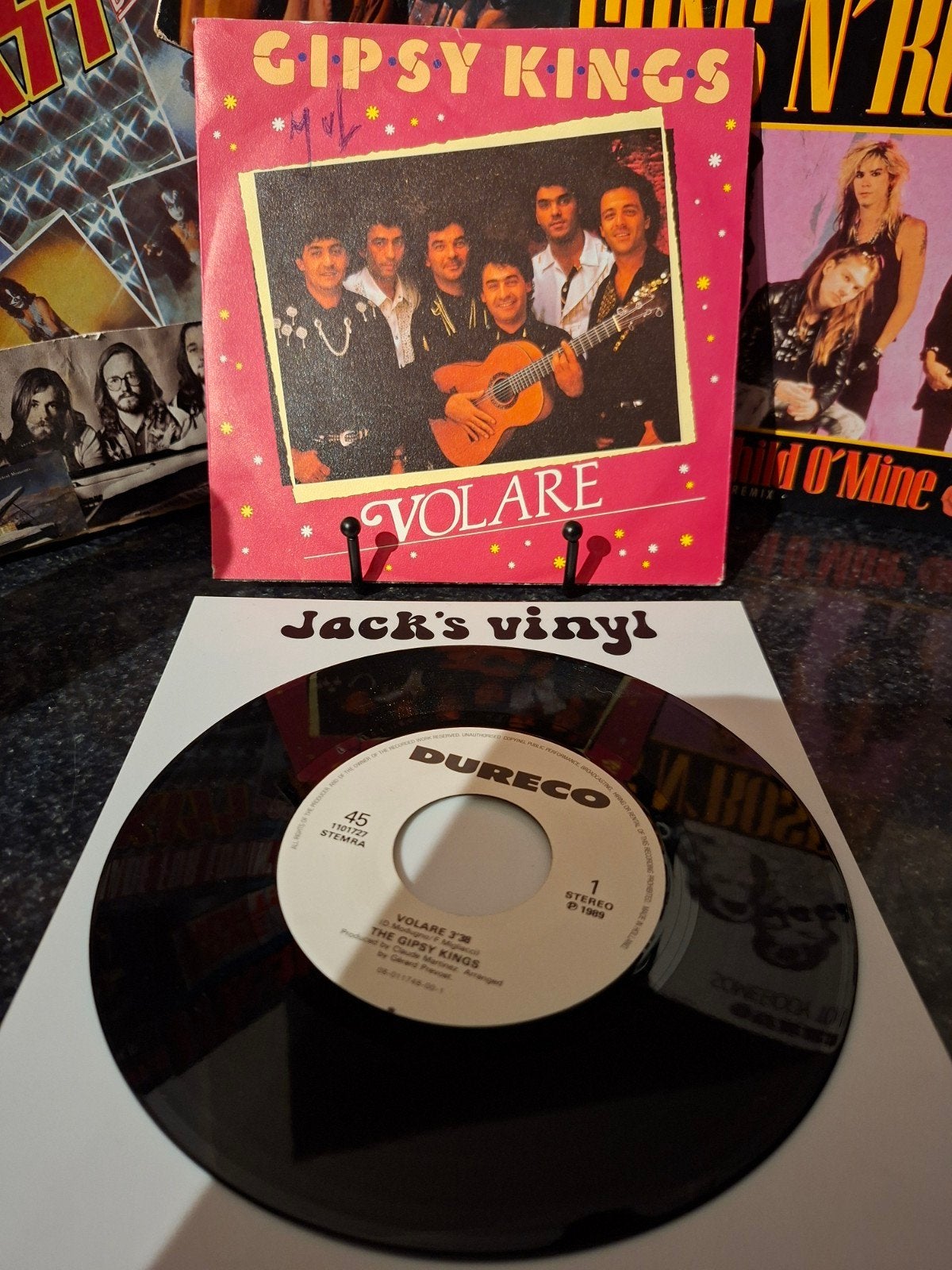 Gipsy Kings - Volare 7 inch vinyl single (1989), Gebruikt, 7 inch, Ophalen of Verzenden, Fotohoes