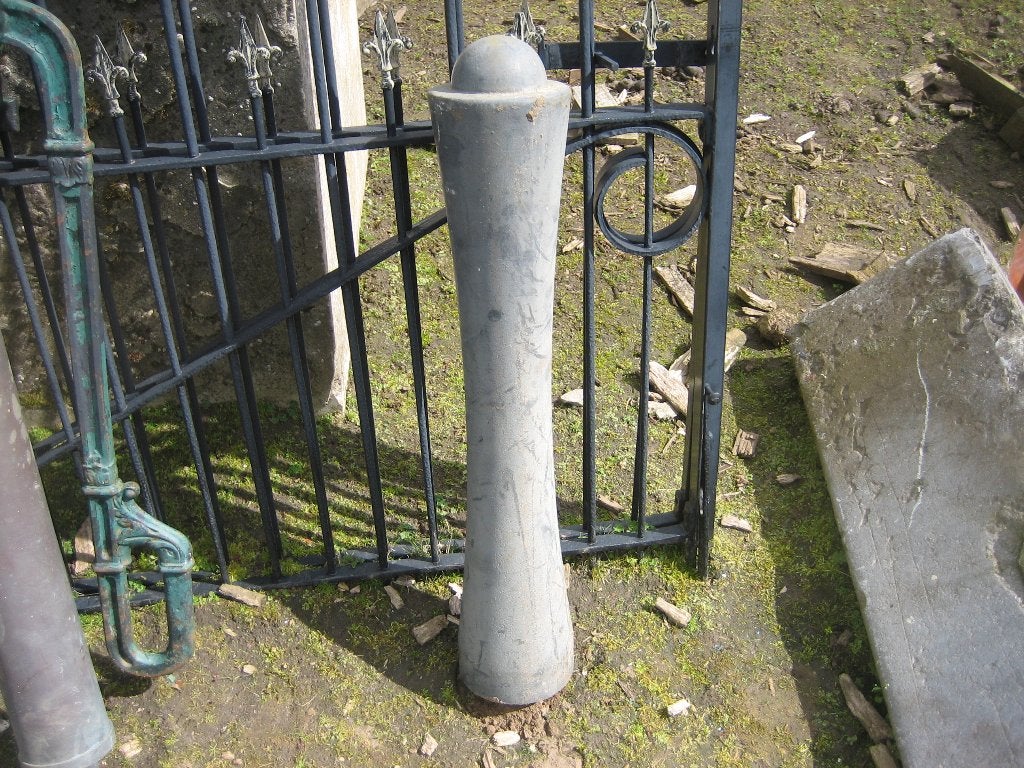 oud gietijzeren paaltje, Tuin en Terras, Ophalen, Gebruikt