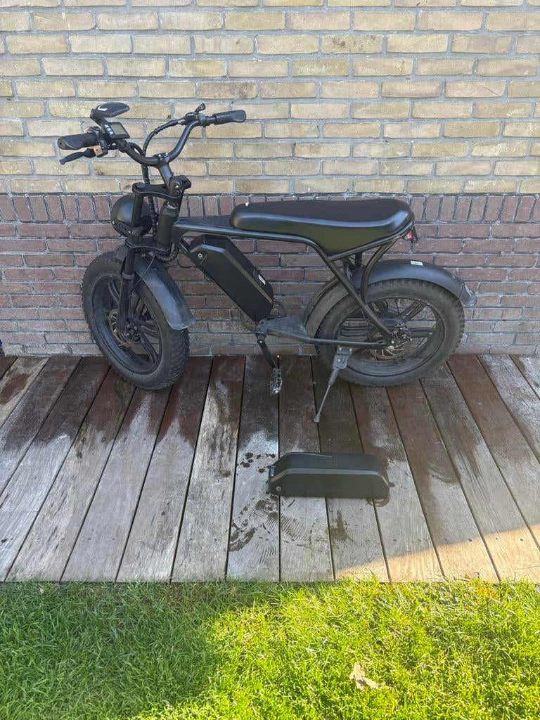 50km/u Fatbike Ouxi V8 met 2 accu's en gratis oplader, Gebruikt, Minder dan 47 cm, 50 km per accu of meer, Ophalen