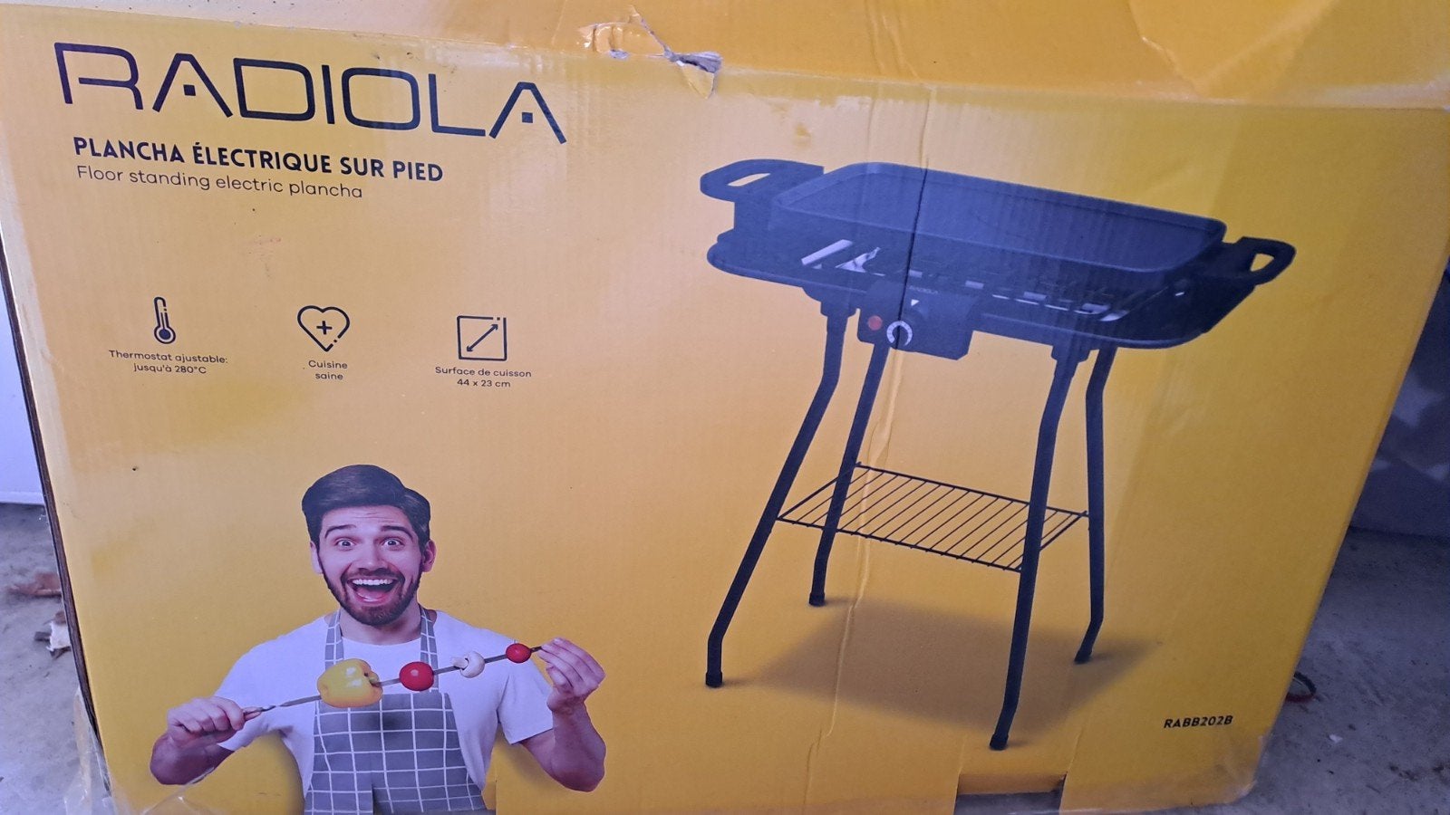 Radiola Elektrische Plancha op Voet - Nieuw in Doos, Ophalen, Nieuw, Radiola